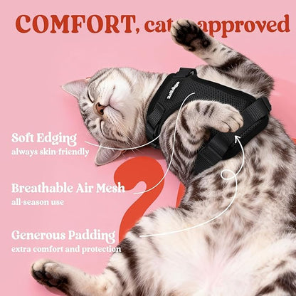 Choke-Free Cat Vest Harness with Leash Set Origianl
