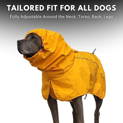Tailored fit for all dogs - fully adjustable around neck, torso, back and legs