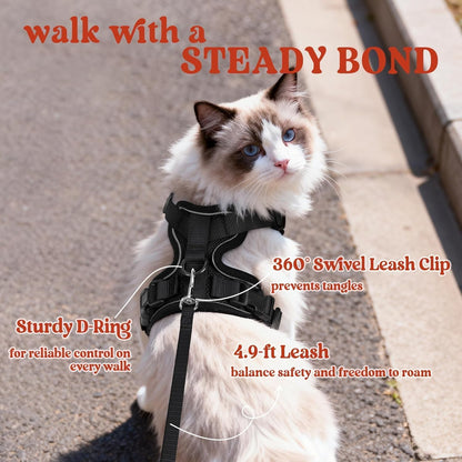 Choke-Free Cat Vest Harness with Leash Set Origianl