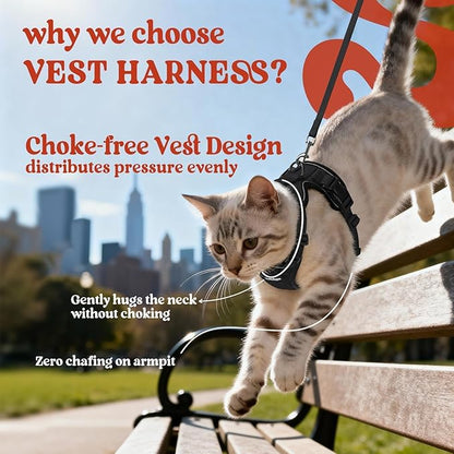 Choke-Free Cat Vest Harness with Leash Set Origianl