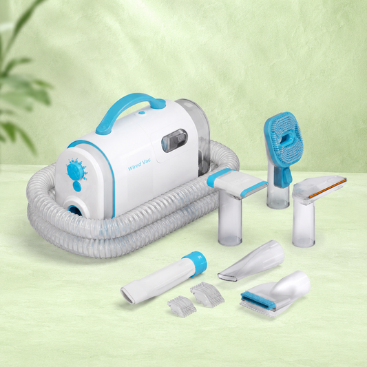 PawNest 7-in-1 Pet Grooming Vacuum Kit | Quiet Dog & Cat Hair Groomer