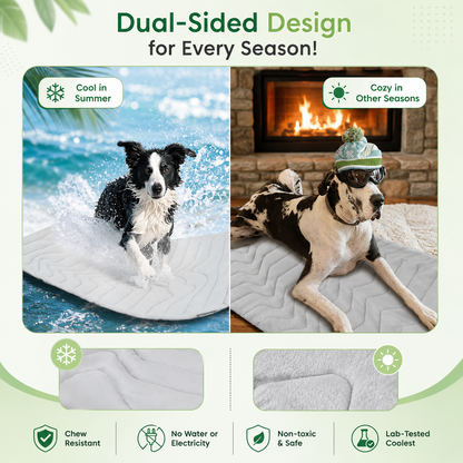 Self-Cooling Pet Mat for Dogs & Cats – Instant Cooling Gel Pad for Hot Summer Days